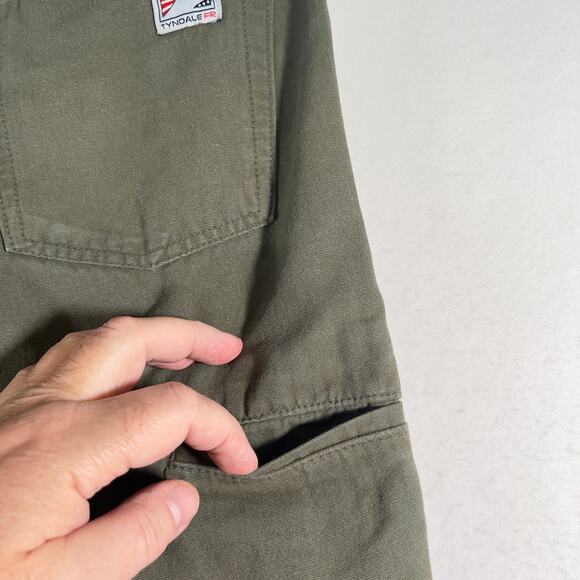 Tyndale FRMC Utility Pant Men 34W 31L Army Green Flame Resistant Electric Safety - Picture 13 of 16
